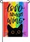 Rainbow Garden Flag Pride Month Decor Double Sided 12 x 18 (Love Always Wins)